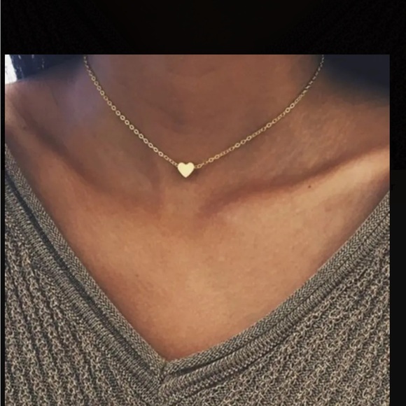 💕5/$15 Set of 4 Gold heart Necklaces, NEW - Picture 3 of 4